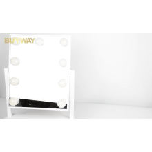 cheap hollywood dressing table makeup desktop vanity led mirror with lights